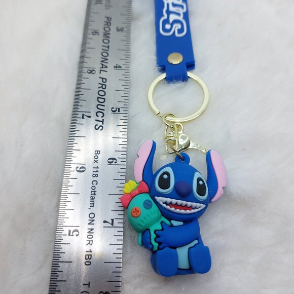 2/$25 Stitch and Scrump keychain wrist strap lanyard with 'Stitch' - Picture 3 of 6